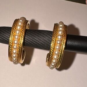 Vintage Napier Hoop Earrings